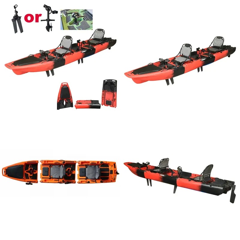 Fishing Kayak Pedal Drive - Горячая распродажа: 14-футовый двухместный каяк с