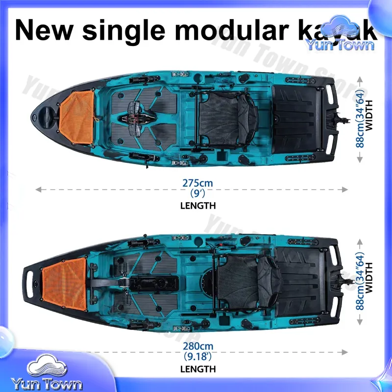 Модульный каяк 9,5 футов с пед – обзор и цена Fishing Kayak Pedal Drive